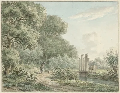 Wandelaar Op De Amstelveense Weg
