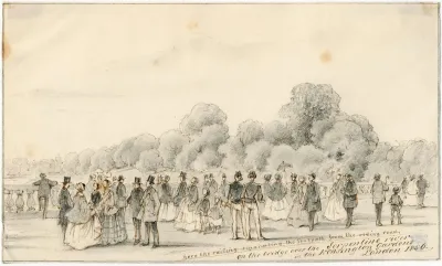 Wandelaars In Kensington Gardens