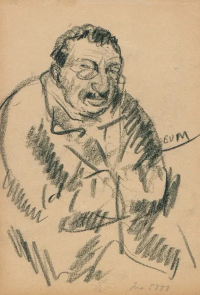 Wandelende Man In Profiel