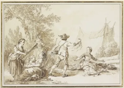 Wandering People In The Open