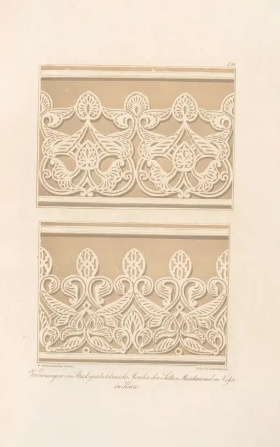 Wandflache In Stuck Geabeitet Aus Der Moschee Des Sultan Mamhammed En Nassr Zu Kairo 2