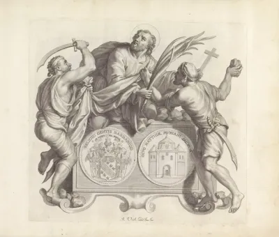 Wapen Van De Familie Barbarigo En De Dood Van De Heilige Mattias