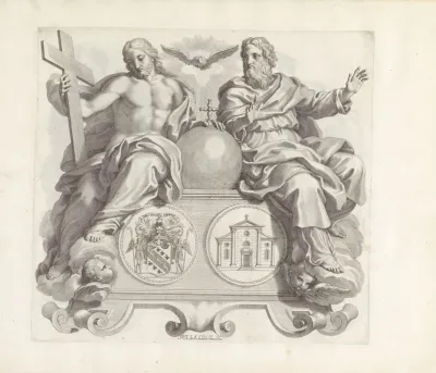 Wapen Van De Familie Barbarigo En De Drie Eenheid