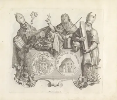 Wapen Van De Familie Barbarigo En De Personificatie Van Religie