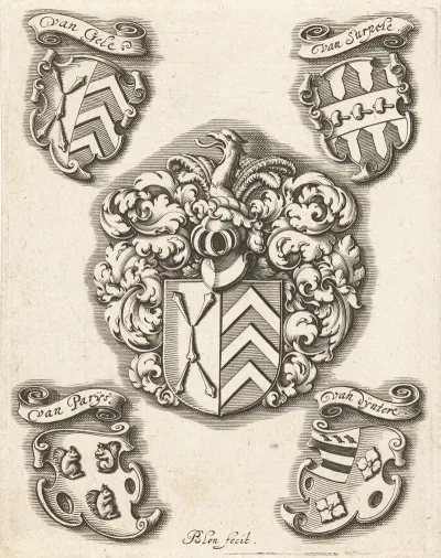 Wapenschilden Van De Familie Van Gele