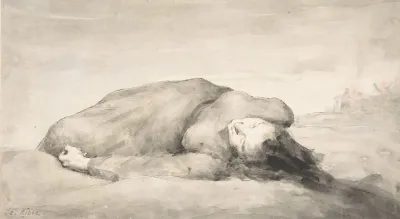 War Scene A Female Casualty