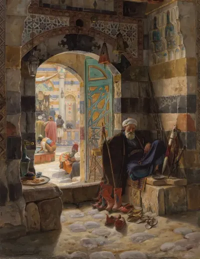 Warden Of The Mosque Damascus