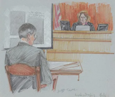 Warren Jeffs Seated Before A Judge During His Trial For Child Abuse