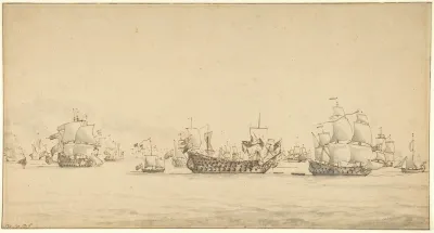 Warships At Sea
