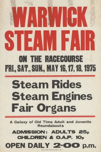 Warwick Steam Fair On The Racecourse
