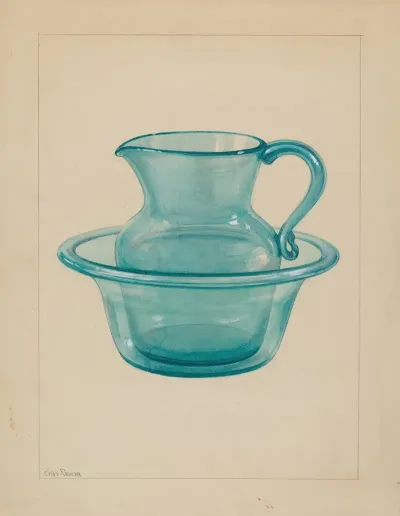 Wash Bowl And Pitcher