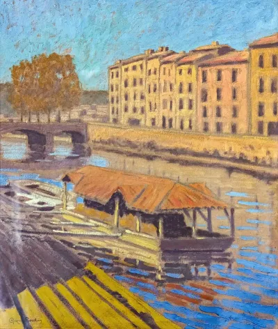 Wash House On The Banks Of The Nive In Bayonne