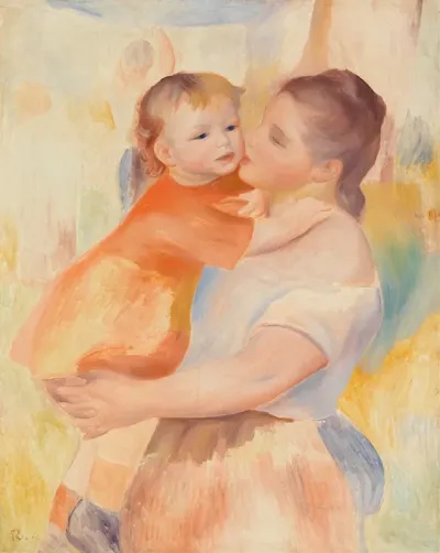 Washerwoman And Child La Blanchisseuse Et Son Enfant