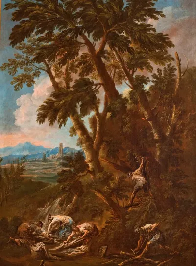 Washerwomen And Woodcutters
