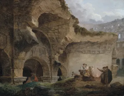 Washerwomen In The Ruins Of The Colosseum