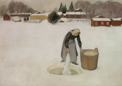 Washing On The Ice