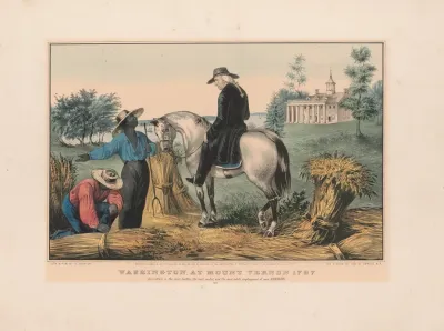 Washington At Mount Vernon 1797 Agriculture Is The Most Healthy The Most Useful And The Most Noble Employment Of Man Washington