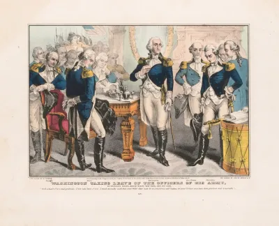 Washington Taking Leave Of The Officers Of His Army At Franciss Tavern Broad Street New York Dec 4th 1783