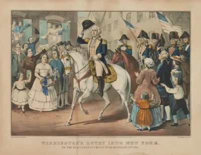 Washingtons Entry Into New York On The Evacuation Of The City By The British Nov 25th 1783