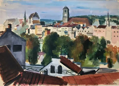 Wasserburg Am Inn Blick Vom Magdalenenweg