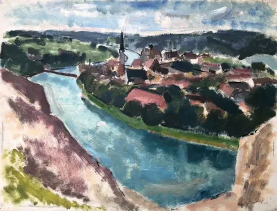Wasserburg Am Inn Blick Von Der Innleite Aus 2