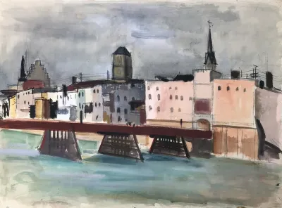 Wasserburg Am Inn Vom Wasser Aus Mit Innbrucke