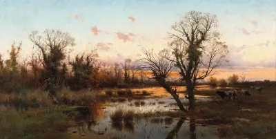 Water Buffalos In The Roman Campagna