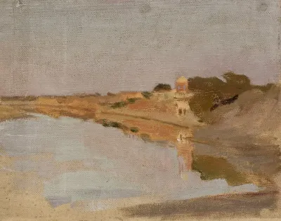 Water Landscape From The Journey To India