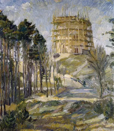 Water Tower In Hermsdorf