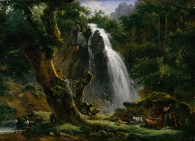 Waterfall At Mont Dore