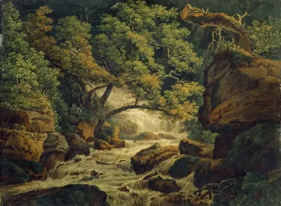 Waterfall Chesant Waterfall Of The Birs