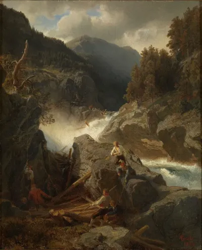 Waterfall In Hallingdal 2