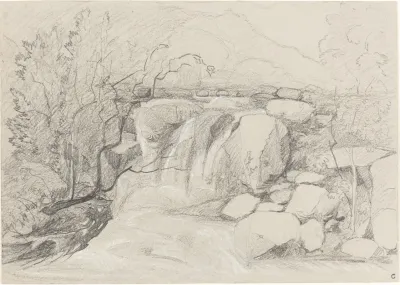 Waterfall With Rocks