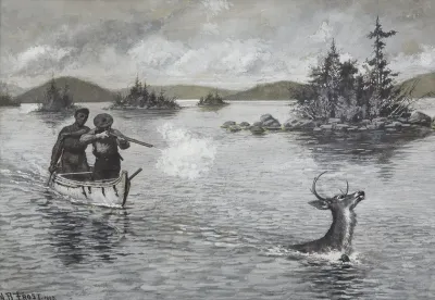 Watering The Deer