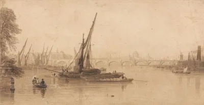 Waterloo Bridge From The Garden Of M A Taylor Esq