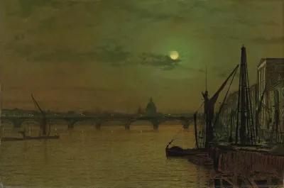 Waterloo Bridge London Looking East