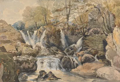 Watermill And Waterfalls