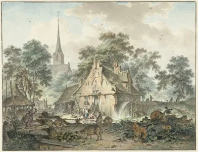 Watermolen En Dorpskerk