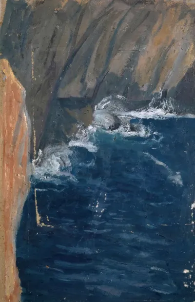 Wave Breaking At A Cliff