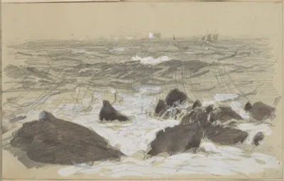 Waves Breaking On Rocks