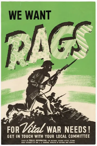 We Want Rags For Vital War Needs