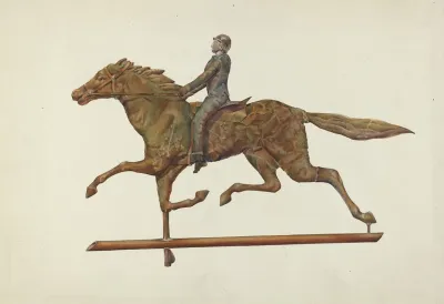 Weather Vane Horse And Rider