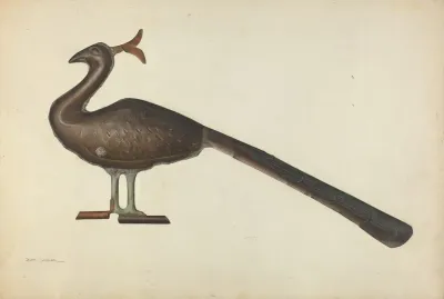 Weather Vane Peacock
