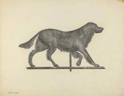 Weather Vane Setter Dog