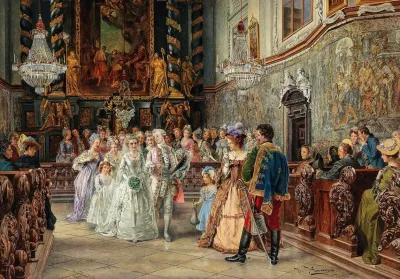 Wedding In Garsten Abbey Church