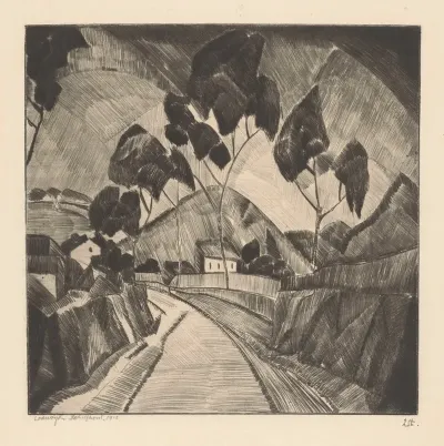 Weg In Heuvellandschap Le Chemin