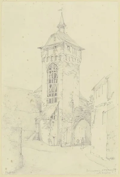 Wehrturm Und Wiesbadener Tor In Sonnenberg