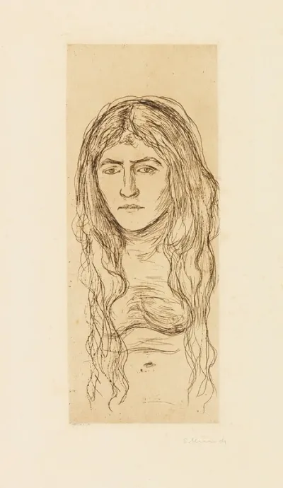 Weib Mit Langem Haar