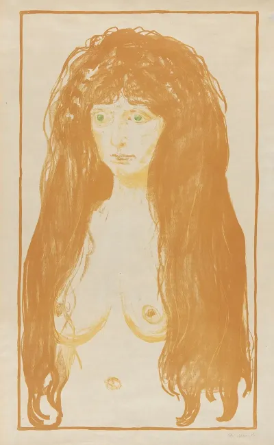 Weib Mit Rotem Haar Und Grunen Augen Die Sunde