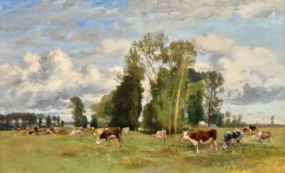 Weidende Kuhe